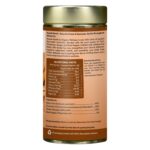 Organic Wellness Ayush Kwath 100 grams Tin Pack side packaging label showing nutritional information, certified organic ingredients, active compounds, and dietary values