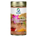 Organic Wellness Cinnamon Cleanse 100 grams Tin Pack authentic retail packaging front view showcasing bottle / container, brand logo, and certified organic seal