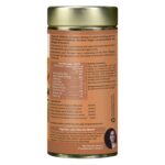 Organic Wellness Cinnamon Cleanse 100 grams Tin Pack side packaging label showing nutritional information, certified organic ingredients, active compounds, and dietary values