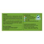 Nutritional facts, active plant compounds, and dietary supplement details of Organic Wellness Tulsi Green Tea Classic 25 Teabags