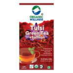 Organic Wellness Tulsi Green Tea + Saffron 25 Teabags
