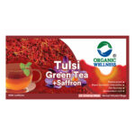 Organic Wellness Tulsi Green Tea + Saffron 25 Teabags - Image 2
