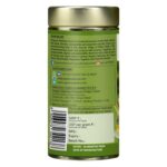 Organic Wellness Blossom Lemongrass 100 grams Tin Pack product packaging label displaying directions for use, dosage recommendations, and health benefits