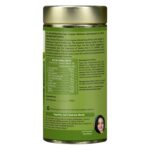 Organic Wellness Blossom Lemongrass 100 grams Tin Pack product packaging label displaying nutritional values, ingredients, and manufacturer information