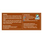 Nutritional facts, active plant compounds, and dietary supplement details of Organic Wellness Masala Chai 25 Teabags