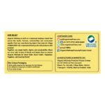 Nutritional facts, active plant compounds, and dietary supplement details of Organic Wellness Tulsi Lemon 25 Teabags