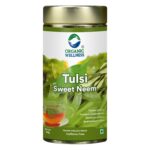 Organic Wellness Sweet Neem 100 grams Tin Pack authentic retail packaging front view showcasing bottle / container, brand logo, and certified organic seal