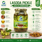 Organic Wellness Lasoda Pickle 250 gm Bottle - Image 2