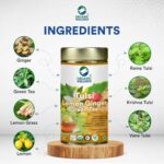 Organic Wellness Tulsi Lemon ginger Green Tea 100 grams Tin Pack - Image 3