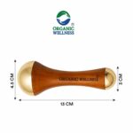 Organic Wellness Face Massager Acupoint Kansa Wand Massager With Wooden Handle For Detoxification And Deep Relaxation - Image 6