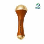 Organic Wellness Face Massager Acupoint Kansa Wand Massager With Wooden Handle For Detoxification And Deep Relaxation