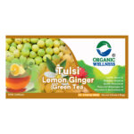 Organic Wellness Tulsi Lemon ginger Green Tea 25 Tea Bags Pack - Image 2