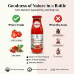 Organic Wellness Chilli Moringa Tomato Sauce 350g | 100% Natural | 85% Fresh Tomatoes | No Chemicals, No Added Colors, No CornStarch, No Oils, No Preservatives, No Thickeners (Pack-1) - Image 3