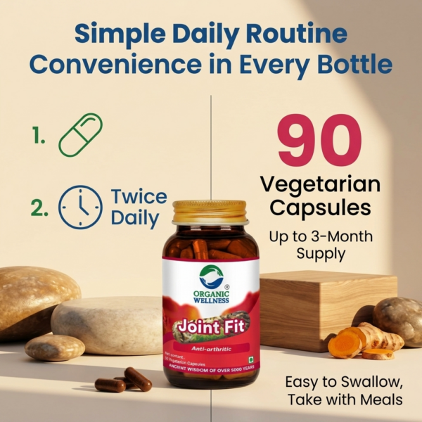 Key health benefits and wellness features of Organic Wellness Joint Fit 90 Capsules