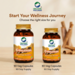 Organic Wellness Cinnamon 90 Vegetarian Capsules - Image 5