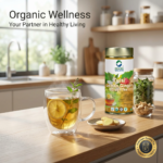 Organic Wellness Tulsi Lemon ginger Green Tea 100 grams Tin Pack - Image 15