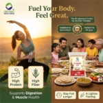 Organic Wellness Whole Wheat Multigrain Atta 5 KG Pack | High Protein | High Fiber | Low Gluten, & Diabetic Friendly - Image 7