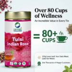 Tulsi Indian Rose Tea Tin Pack (100 Gm) | Made With Tulsi & Fragrant Indian Rose | Rich In Antioxidants | Stress Reliever | Immunity Booster | Good For Skin - Image 5