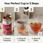 Tulsi Indian Rose Tea Tin Pack (100 Gm) | Made With Tulsi & Fragrant Indian Rose | Rich In Antioxidants | Stress Reliever | Immunity Booster | Good For Skin - Image 4