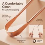 Organic Wellness Pure Copper Tongue Cleaner | An Anti-Microbial Tongue Cleaner for Managing Oral Health | Reduces Bad Breath & Supports Digestive Health | Comfortable & Flexible Handle | Easy & Safe to Use - Image 6