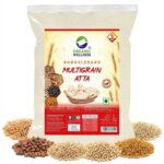 Organic Wellness Whole Wheat Multigrain Atta 5 KG Pack | High Protein | High Fiber | Low Gluten, & Diabetic Friendly