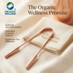 Organic Wellness Pure Copper Tongue Cleaner | An Anti-Microbial Tongue Cleaner for Managing Oral Health | Reduces Bad Breath & Supports Digestive Health | Comfortable & Flexible Handle | Easy & Safe to Use - Image 5