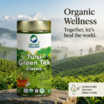 Tulsi Green Tea Classic 100 grams Tin Pack - Image 3