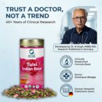 Tulsi Indian Rose Tea Tin Pack (100 Gm) | Made With Tulsi & Fragrant Indian Rose | Rich In Antioxidants | Stress Reliever | Immunity Booster | Good For Skin - Image 3
