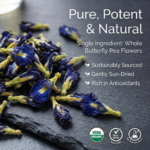 Organic Wellness 100% Natural Herbal Tea Butterfly Pea Flower Tea I Caffeine Free for Stress Relief I Memory Boosting Tea | Calming Tea, Brain Stimulant, Rich in Antioxidants (50 Gm) - Image 9