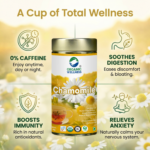 Organic Wellness Blossom Chamomile 100 grams Tin Pack - Image 7