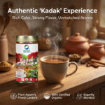 Organic Wellness Kadak Chai - CTC | Extra Strong Assam Tea | Black Tea | Kadak Chai Patti | Loose Tea - 100 gm Tin Pack - Image 8