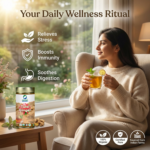 Organic Wellness Tulsi Ginger 100 grams Tin Pack - Image 3