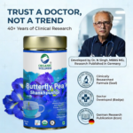 Organic Wellness 100% Natural Herbal Tea Butterfly Pea Flower Tea I Caffeine Free for Stress Relief I Memory Boosting Tea | Calming Tea, Brain Stimulant, Rich in Antioxidants (50 Gm) - Image 4