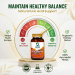 Organic Wellness Uric Balance for Controls High Uric Acid || Joint Pain Problems || Kidney Health Support || Cleanses Uric Acid (90 N Veg Capsules) - Image 3