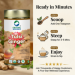 Organic Wellness Tulsi Ginger 100 grams Tin Pack - Image 5