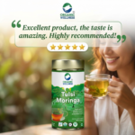 Organic Wellness Tulsi Moringa 100 grams Tin Pack - Image 3