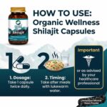 Organic Wellness Pure Himalayan Shilajit Capsules – Mineral Resin Powder for Energy & Stamina (60 Vegan Caps) - Image 5