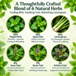 Organic Wellness Mint Harmony Herbal Tea | Caffeine-Free Mint & Tulsi Herbal Infusion | Peppermint, Spearmint, Lemongrass & Tulsi Blend | Refreshing & Soothing | 100 gm - Image 4