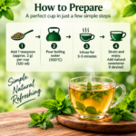 Organic Wellness Mint Harmony Herbal Tea | Caffeine-Free Mint & Tulsi Herbal Infusion | Peppermint, Spearmint, Lemongrass & Tulsi Blend | Refreshing & Soothing | 100 gm - Image 6