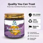Key health benefits and wellness features of Organic Wellness Face Wash Face Ubtan 75 Gram Bottle