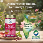 Nutritional facts, active compounds, and supplement details of Organic Wellness Tulsi Indian Rose Tea 100g