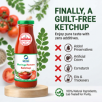 Quality assurance, purity standards, and chemical-free assurance for Organic Wellness Moringa Tomato Ketchup 350g
