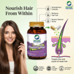 100% natural organic ingredients and herbal extracts in Organic Wellness Healthy Hair 90 Vegetarian Capsules