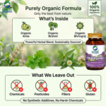 Quality assurance, purity standards, and chemical-free assurance for Organic Wellness Healthy Hair 90 Vegetarian Capsules