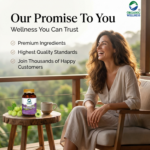 Secure packaging details and sealed container view of Organic Wellness Healthy Hair 90 Vegetarian Capsules