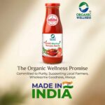 Secure packaging details and sealed container view of Organic Wellness Chilli Moringa Tomato Sauce 350g