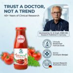 Product highlights and potent herbal formulation of Organic Wellness Chilli Moringa Tomato Sauce 350g