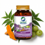 Organic Wellness Skin-Tone 90 Capsules product packaging front view showing authentic bottle / tin