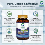100% certified organic ingredients, whole herbs, and pure extracts in Organic Wellness Sleep Ease - Om-Shanti 90 Capsules
