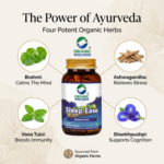 Daily vitality support, wellness benefits, and rejuvenation advantages of Organic Wellness Sleep Ease - Om-Shanti 90 Capsules